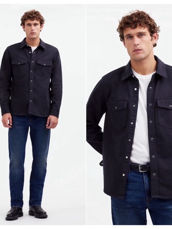 Madewell Other - Madewell Men’s Western Shirt Button Up 100% Cotton Deep Indigo XL NWT New